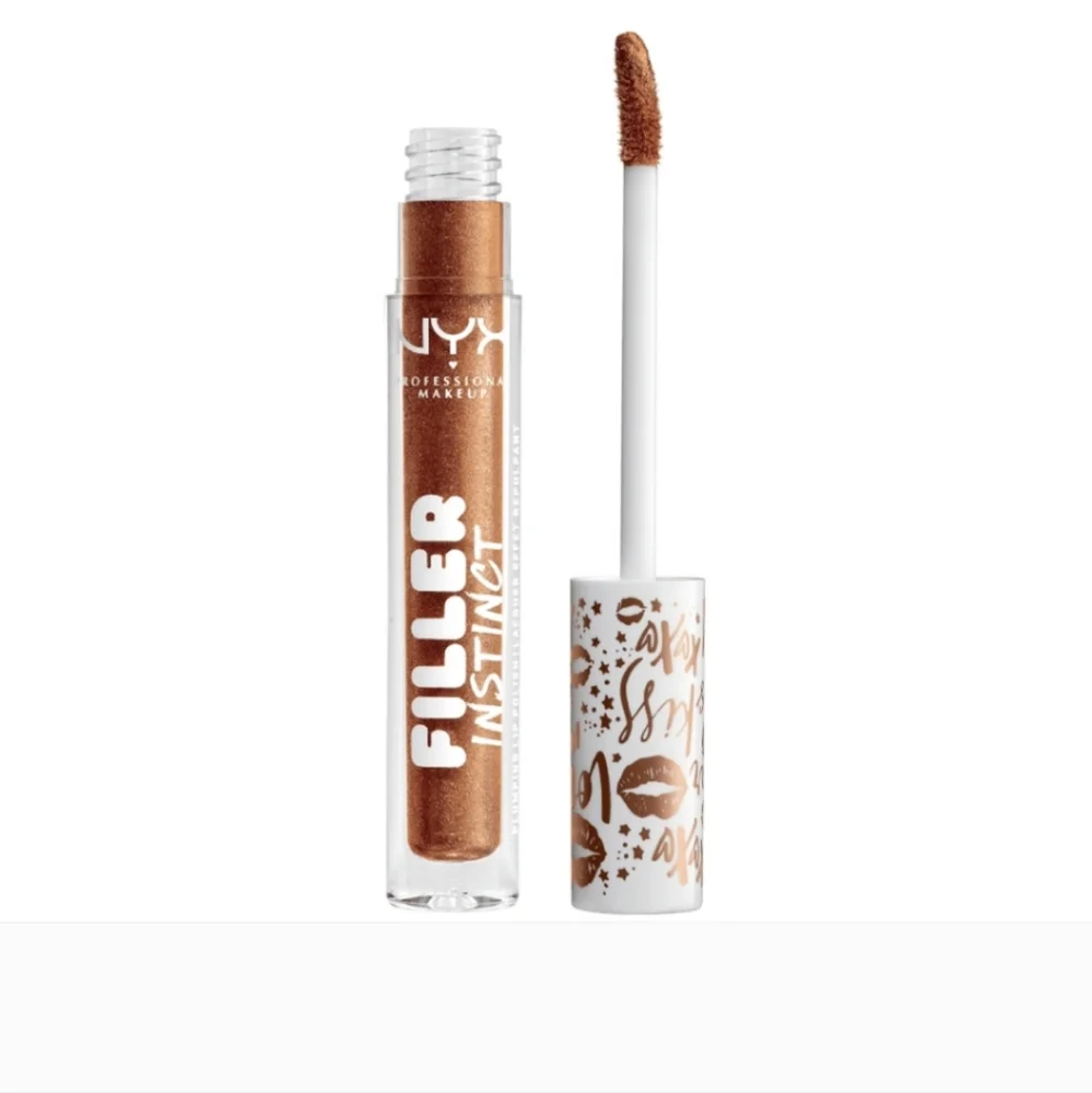 NYX Filler Instinct Plumping Lip Gloss, lip plumper gloss, New Money